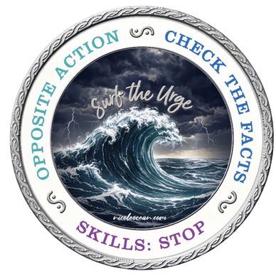 Stormy Wave front side of My Recovery Coin — new 2026 design